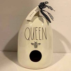 Rae Dunn queen b birdhouse